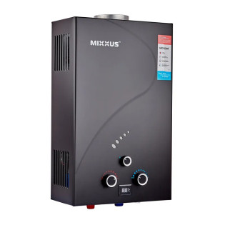 Газова колонка MIXXUS GWH-0210 BASIC BLACK димохідна 10 л/хв (колір чорний) (WH0023)