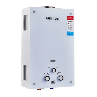 Газова колонка MIXXUS GWH-0510 BASIC GLASS димохідна 10 л/хв (панель зі скла) (WH0026)