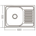 Мийка кухонна Zerix Z6350-06-160D (decor) (ZM0562)