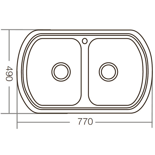 Мийка кухонна Zerix Z7749-08-180D (decor) (ZM0566)