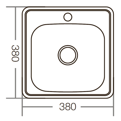 Мийка Zerix Z3838-06-160MD (micro decor) (ZM5574)