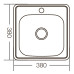 Мийка Zerix Z3838-06-160MD (micro decor) (ZM5574)