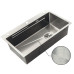 Миття Zerix ZH7545-SET-05 DECOR NANO-SILVER (3.0/0.8) з нерж. сталі, комплект (нержавіюча сталь) (ZM5584)