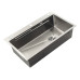 Мийка з нерж. сталі ZERIX ZH6845-SET-05 DECOR NANO-SILVER (3.0/0.8) КОМПЛЕКТ (колір нержавіюча сталь) (ZM5589)