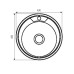 Мийка кухонна Zerix Z490-08-180MD (micro decor) (ZS0558)