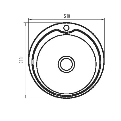 Мийка кухонна Zerix Z510-06-180MD (micro decor) (ZS0560)