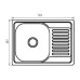 Мийка кухонна Zerix Z5848-08-180MD (micro decor) (ZS0571)