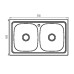 Мойка кухонная Zerix Z7848D-08-180MD Double (micro decor) (ZS0579)
