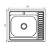 Мийка кухонна Zerix Z6060L-08-180MD (micro decor) (ZS0587)