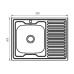Мойка кухонная Zerix Z8060L-08-180E (Satin) (ZS0604)