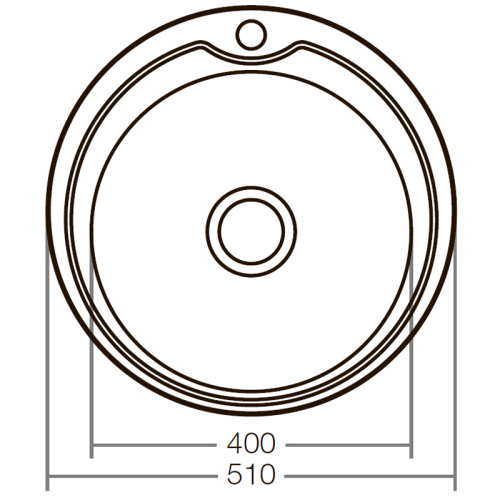 Мийка кухонна Zerix Z510-08-180E (Satin) (ZX1586)