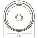 Мийка кухонна Zerix Z510-08-180E (Satin) (ZX1586)