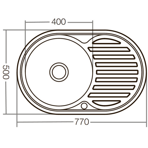 Мийка кухонна Zerix Z7750-08-180D (decor) (ZX1597)