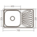 Мийка кухонна Zerix Z7848-08-180E (Satin) (ZX1604)