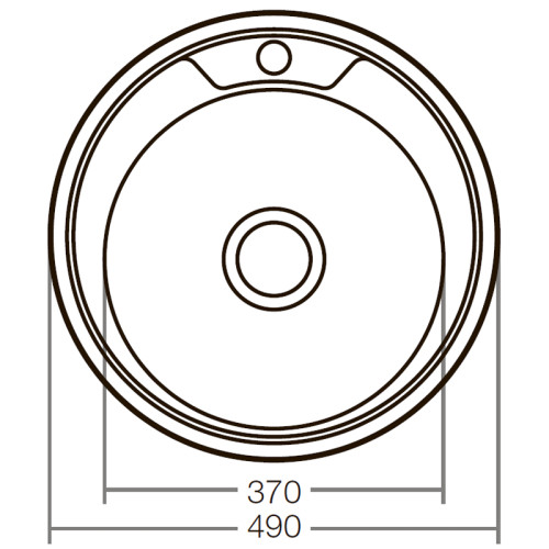 Мийка кухонна Zerix Z490-06-170E (Satin) (ZX2618)