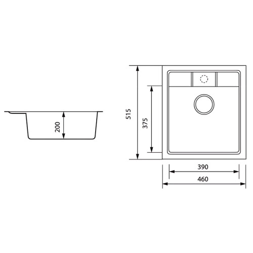 Мойка кухонная Zerix ZS-4651S-12 Коричневая (ZX4568)