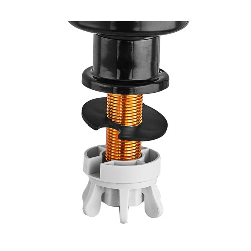 Водонагреватель 3,3 kW проточный ZERIX ELW06-EF-2BLACK (ELW06-EF-B BLACK) с индикатором температуры, рефлекторный излив, на мойку (цвет черный) (ZX5033)