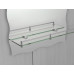 Зеркало настенное ZERIX MIRRA MRZ02-60x85x10 прямоугольное с дугообразным верхом, фигурными боками и полкой (ZX5620)