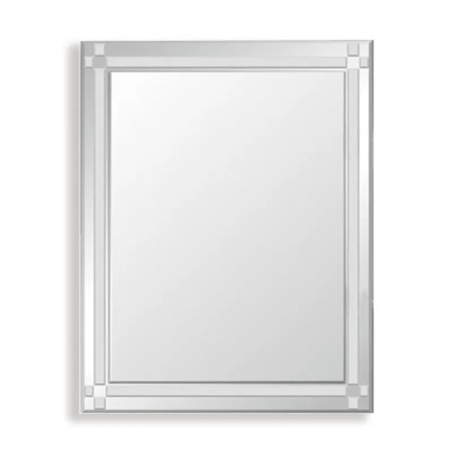 Дзеркало настінне ZERIX FONTE MRZ10-60x80-REVERSE прямокутне з декором (ZX5640)