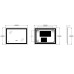 Дзеркало ZERIX SANSA MR01-80x60-REVERSE із LED Touch, Anti-fog, димером, рег. яскравості (ZX6049)