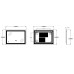 Дзеркало ZERIX SANSA MR01-70x50-REVERSE із LED Touch, Anti-fog, димером, рег. яскравості (ZX6050)