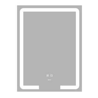 Дзеркало ZERIX PRIME MR02-50x80 із LED Touch, Anti-fog, димером, рег. яскравості (ZX6052)