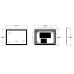 Дзеркало ZERIX KUBIX MR03-80x60-REVERSE із LED Touch, Anti-fog, димером, рег. яскравості (ZX6053)