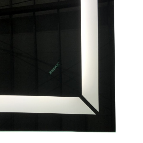 Дзеркало ZERIX KUBIX MR04-80x60-REVERSE із LED Touch, Anti-fog, димером, рег. яскравості (ZX6054)