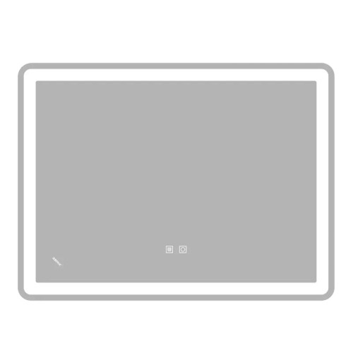 Дзеркало ZERIX MIRRA MR05-80x60-REVERSE із LED Touch, Anti-fog, димером, рег. яскравості (ZX6056)