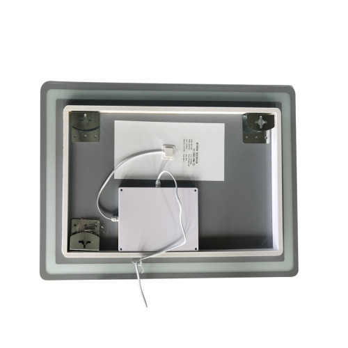 Дзеркало ZERIX MIRRA MR05-80x60-REVERSE із LED Touch, Anti-fog, димером, рег. яскравості (ZX6056)