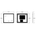 Дзеркало ZERIX MIRRA MR05-80x70-REVERSE із LED Touch, Anti-fog, димером, рег. яскравості (ZX6057)
