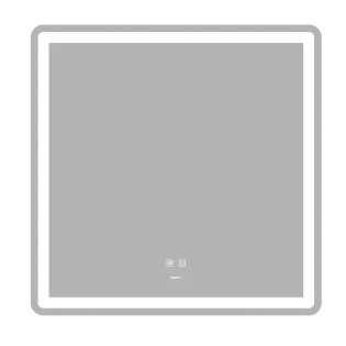 Дзеркало ZERIX MIRRA MR05-80x80 із LED Touch, Anti-fog, димером, рег. яскравості (ZX6058)