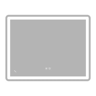Дзеркало ZERIX MIRRA MR05-90x70-REVERSE із LED Touch, Anti-fog, димером, рег. яскравості (ZX6059)