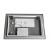 Дзеркало ZERIX MIRRA MR05-90x70-REVERSE із LED Touch, Anti-fog, димером, рег. яскравості (ZX6059)