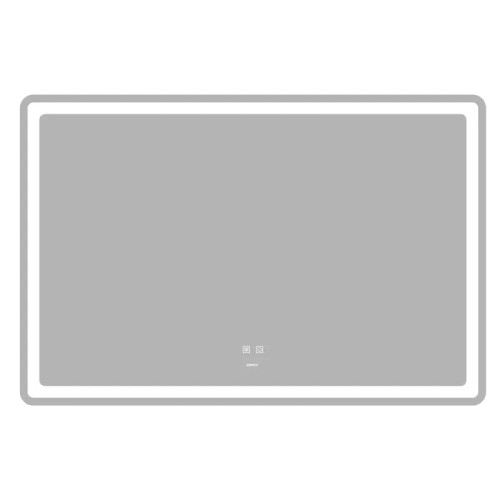 Дзеркало ZERIX MIRRA MR05-120x80 із LED Touch, Anti-fog, димером, рег. яскравості (ZX6061)