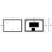Дзеркало ZERIX MIRRA MR05-120x80 із LED Touch, Anti-fog, димером, рег. яскравості (ZX6061)