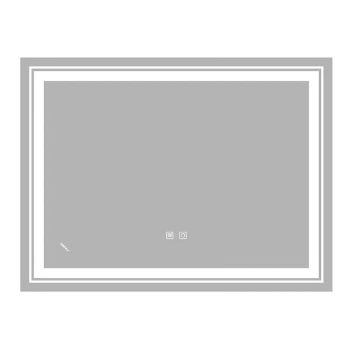 Дзеркало ZERIX ALIVE MR06-80x60-REVERSE із LED Touch, Anti-fog, димером, рег. яскравості (ZX6062)
