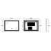 Дзеркало ZERIX ALIVE MR06-80x60-REVERSE із LED Touch, Anti-fog, димером, рег. яскравості (ZX6062)