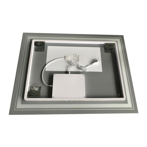 Дзеркало ZERIX ALIVE MR06-80x60-REVERSE із LED Touch, Anti-fog, димером, рег. яскравості (ZX6062)
