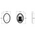 Дзеркало ZERIX FUSION MV01-50x70 із LED Touch, Anti-fog, димером, рег. яскравості (ZX6067)