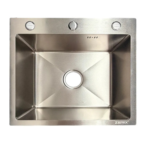 Мойка из нержавеющей стали ZERIX ZH5045 DECOR SS COLOR (3.0/0.8) (цвет нержавейка) (ZX6166)